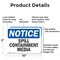 Signmission Spill Containment Media, 10 in W x Rectangle, Aluminum OS-2PACK-NS-A-710-L-18387 - alternate 2